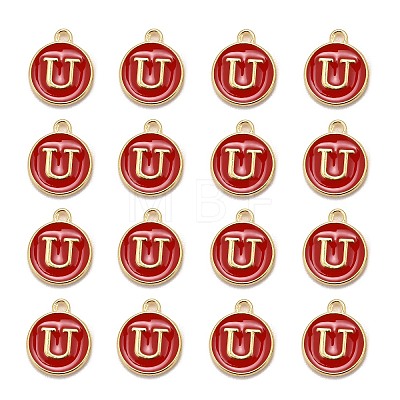 Golden Plated Alloy Enamel Charms LS-ENAM-S118-03U-1