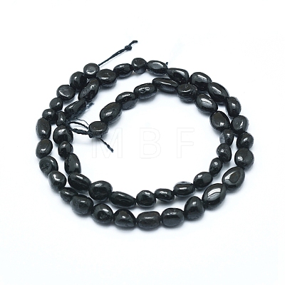 Natural Black Tourmaline Beads Strands G-L550A-03-1