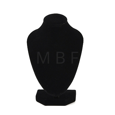 MDF Covered with Velveteen Bust Shaped Necklace Display Stands ODIS-S015-01A-1
