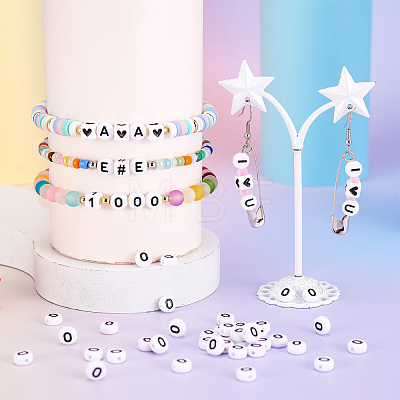 500Pcs Acrylic Horizontal Hole Letter Beads OACR-YS0001-03O-1