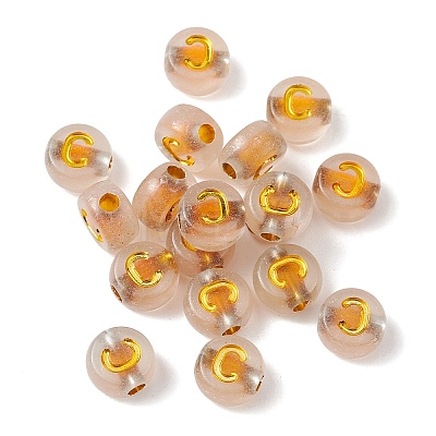 Luminous Transparent Acrylic Beads OACR-P037-01B-C-1