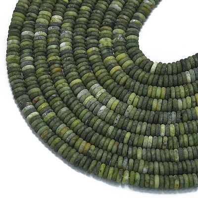 Frosted Natural Chinese Jade Beads Strands G-K389-C12-01-1