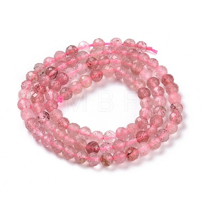 Natural Strawberry Quartz Beads Strands G-I206-26-4mm-1