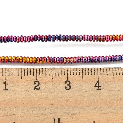 Baking Painted  Electroplated Synthetic Non-magnetic Hematite Beads Strands G-C136-I01-01-1