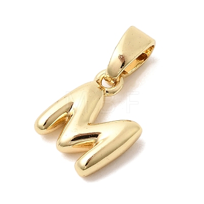 Brass Letter Charms KK-G554-22G-M-1