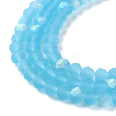 Transparent Glass Beads Strands X1-EGLA-A034-T4mm-MB08-1