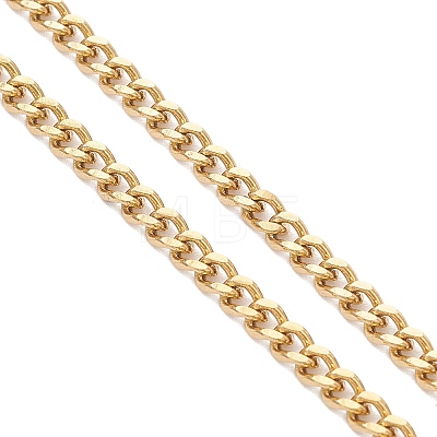 3MM 304 Stainless Steel Curb Chain Bracelet Making AJEW-JB01464-02-1