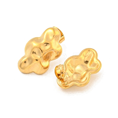 304 Stainless Steel Ear Studs EJEW-L290-007G-1