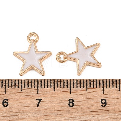 Alloy with Enamel Charms AL-CBA9C31-06G-D-1