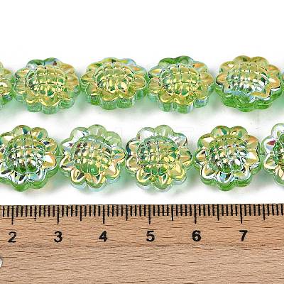 Electroplate Glass Bead Strands GLAA-S387-01E-1