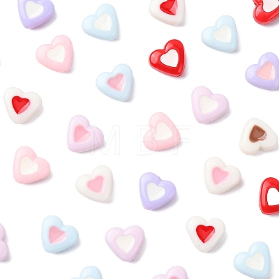 100Pcs Opaque Acrylic Beads OACR-FS0002-48-1