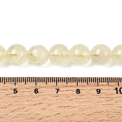 Natural Lemon Quartz(Heated) Beads Strands G-B167-A11-10mm-1