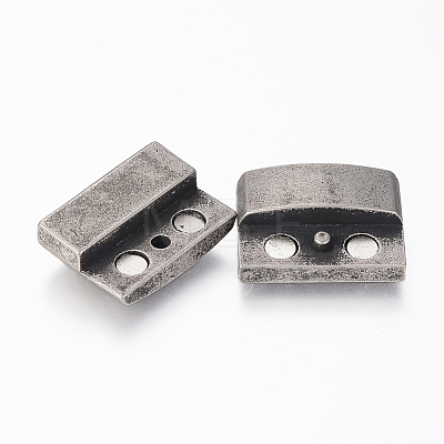 304 Stainless Steel Magnetic Clasps with Glue-in Ends STAS-F130-47AS-1