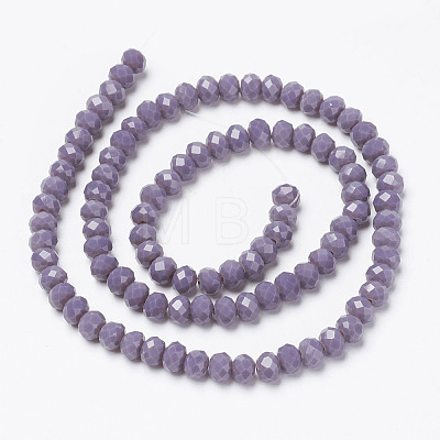 Opaque Solid Color Glass Beads Strands EGLA-A034-P2mm-D11-1