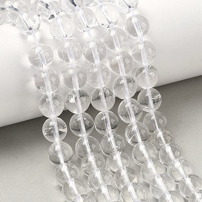 Natural Quartz Crystal Beads Strands G-C265-A02-10mm-1
