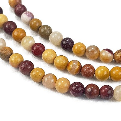 Natural Mookaite Beads Strands G-M438-A05-01-1