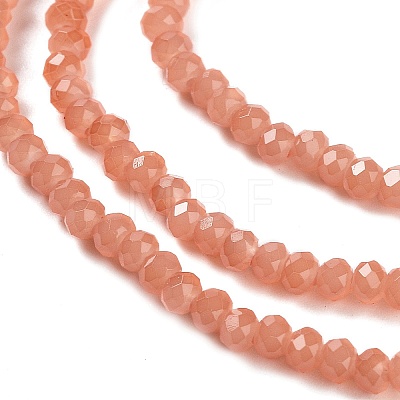 Baking Painted Imitation Jade Glass Bead Strands DGLA-A034-J4MM-A34-1