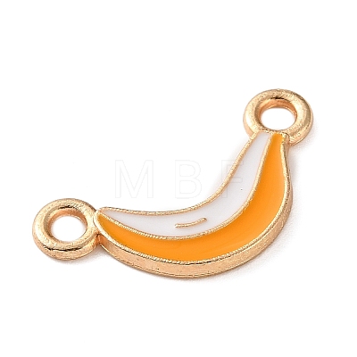 Fruit Theme Alloy Enamel Connector Charms AL-CBA95F4-01KCG-01-1