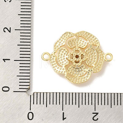 Brass Pave Glass Connector Charms KK-Z073-32G-03-1