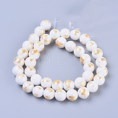 Natural Mashan Jade Beads Strands G-F670-A18-4mm-1