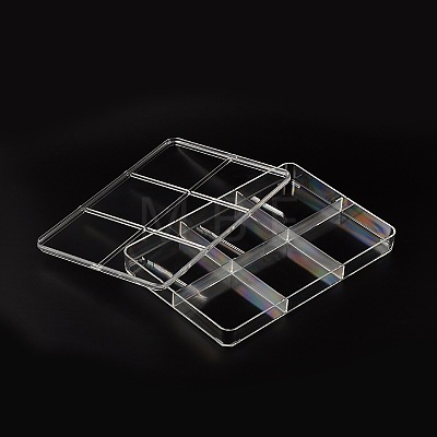 Rectangle Shaped Plastic Jewelry Bead Containers OBOX-O002-03-1