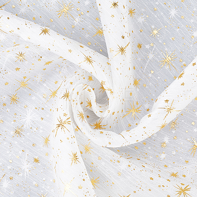 1M Star Polyester Fabric DIY-CY0003-62B-1