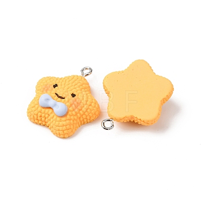 Opaque Resin Pendants RESI-G127-01C-1