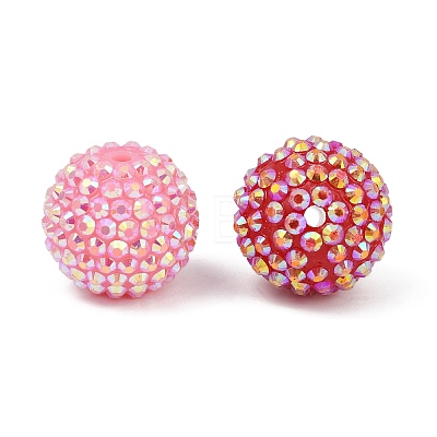 AB-Color Resin Rhinestone Beads RESI-S315-20x22-M-1