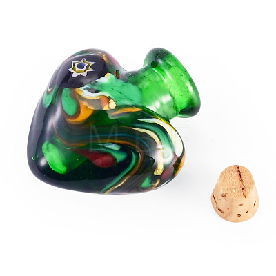 Handmade Lampwork Perfume Bottle Pendants LAMP-TADJ0001-06B-1