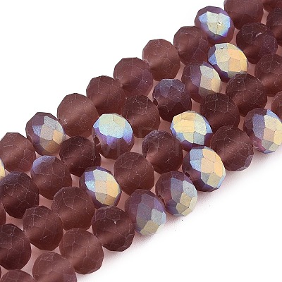 Transparent Glass Beads Strands EGLA-A044-T8mm-MB13-1