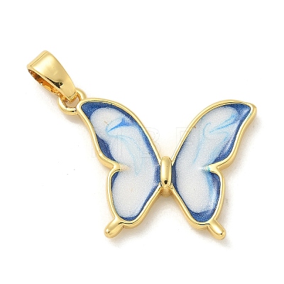 Brass Enamel Pendants KK-G517-01G-01-1