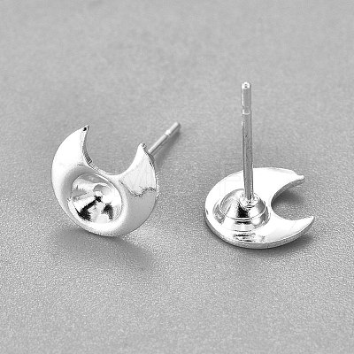 304 Stainless Steel Ear Stud Components STAS-G187-07S-1