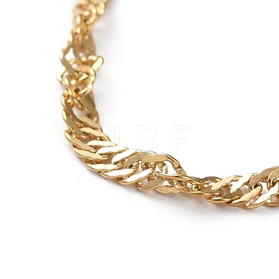 304 Stainless Steel Singapore Chain Necklaces NJEW-JN02662-03-1