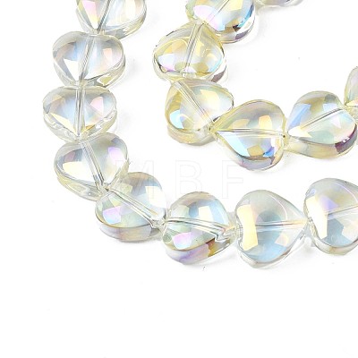 Electroplate Glass Beads Strands X-EGLA-S188-14-B02-1