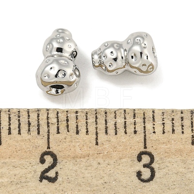 Textured Brass Beads KK-Q820-28P-1