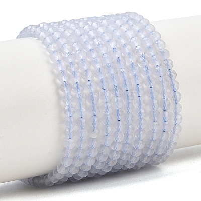 Natural Blue Chalcedony Beads G-P618-3mm-02-1
