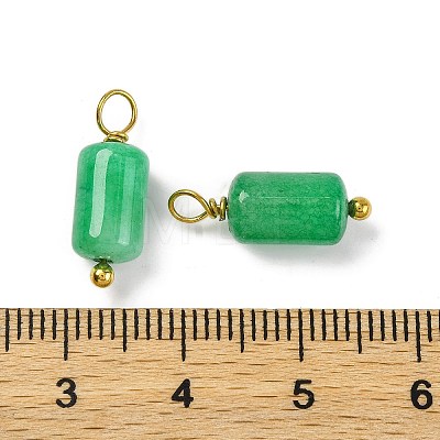 Natural Green Jade Cloumn Pendants STAS-H221-04G-04-1