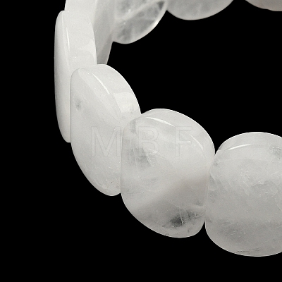 Natural Quartz Crystal Beads Stretch Bracelets for Women Men BJEW-I323-02Y-1