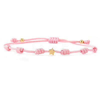 Multicolor braided star bracelet unisex stylish accessory versatile jewelry trendy design QF7407-6-1