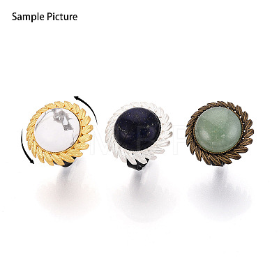 Adjustable Alloy & Iron Bezel Cup Ring Base with Rotatable Tray MAK-T012-11S-1