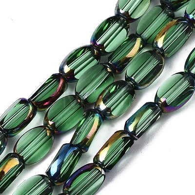 Electroplate Glass Beads Strands EGLA-S193-01A-B-1