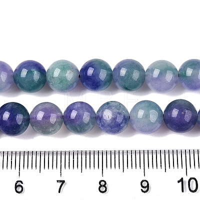 Dyed Natural White Jade Beads Strands G-T138-8mm-210-11-1