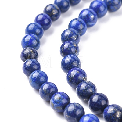 Natural Lapis Lazuli Beads Strands X-G-G099-6mm-7-1