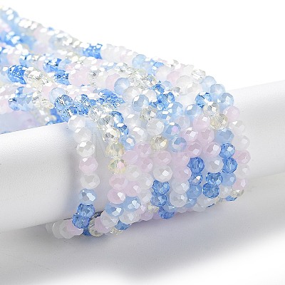 Glass Beads Strands EGLA-A034-M4mm-18-1