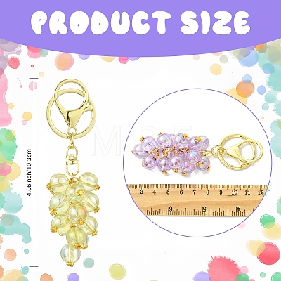 2Pcs Acrylic Keychains KEYC-YW00271-1