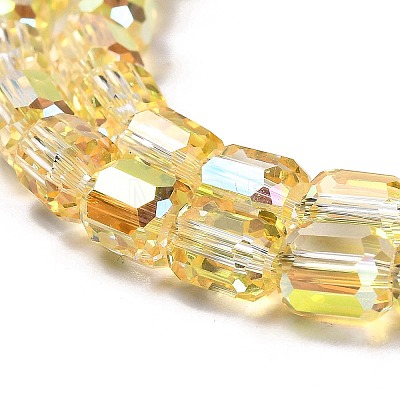 Electroplate Glass Beads Strands EGLA-D030-19G-1