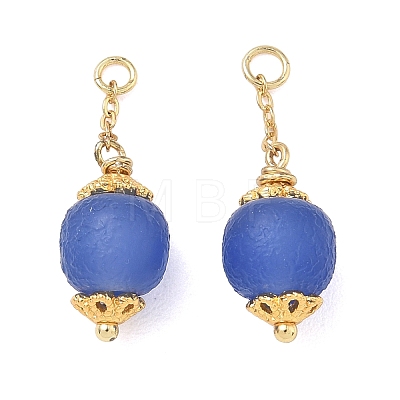 Natural Dyed Blue Agate Pendants GG-D002-03G-1