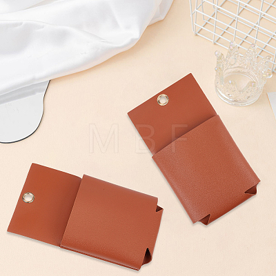 2Pcs PU Leather Hanging Storage Bag AJEW-CL0005-77-1