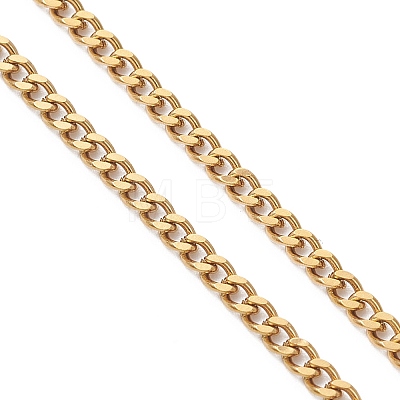 2.5MM 304 Stainless Steel Curb Chain Slider Bracelet Making AJEW-JB01454-1