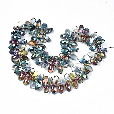Electroplate Glass Beads Strand EGLA-S188-26-C04-1